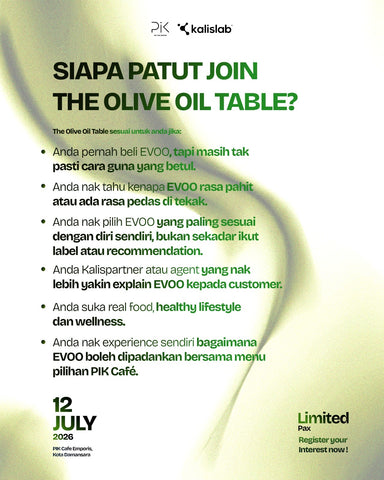 THE OLIVE OIL TABLE EVENT TICKET