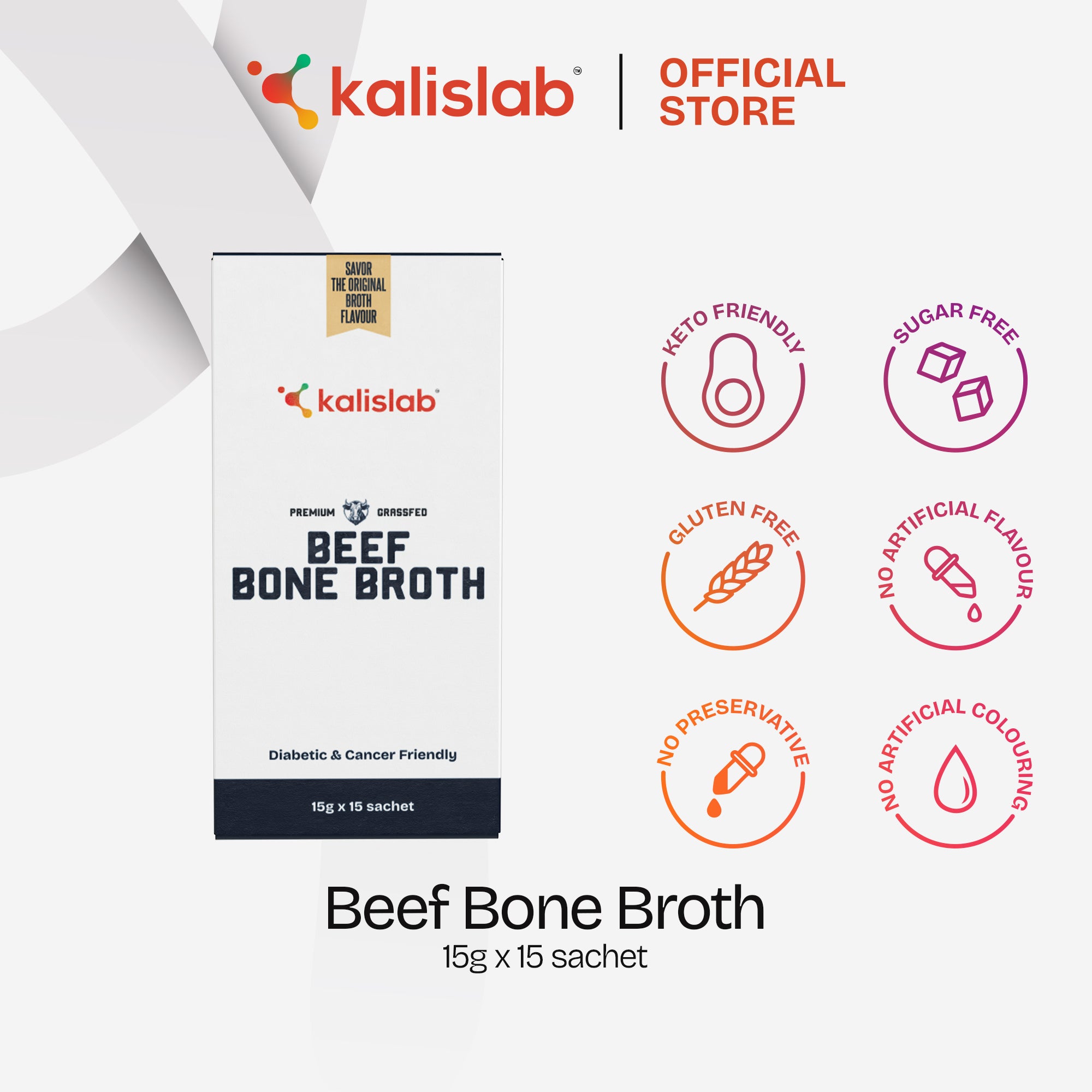 Kalislab Beef Bone Broth (15g/sachet)