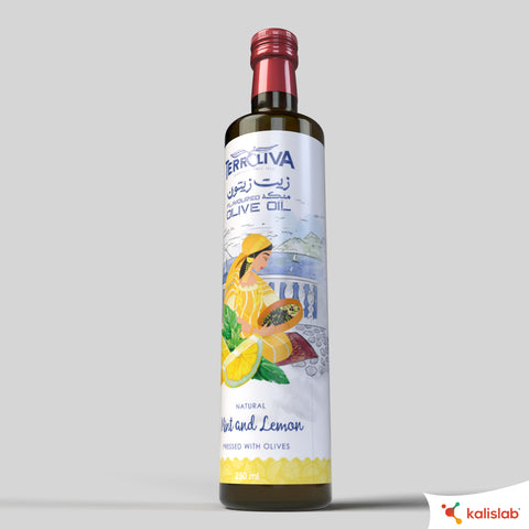 Terroliva Premium Flavoured Olive Oil - Mint & Lemon (250ml)