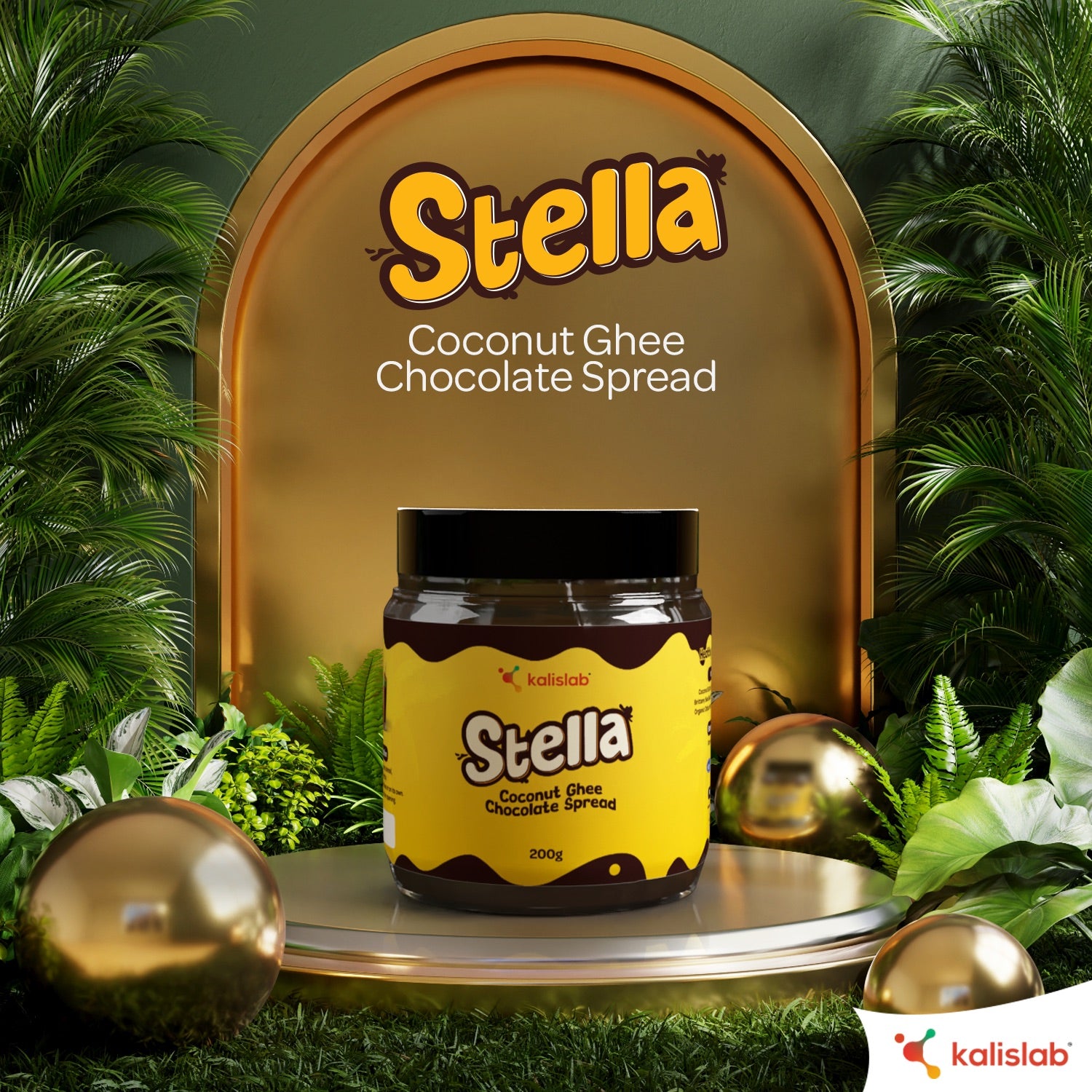 Kalislab Stella Coconut Ghee Chocolate Spread (200g)