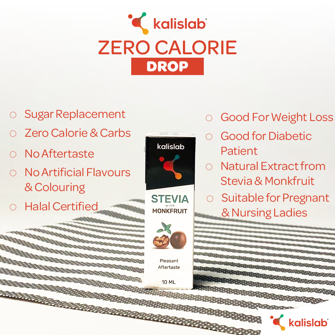 Kalislab Stevia with Monkfruit Sweetener (10ml)