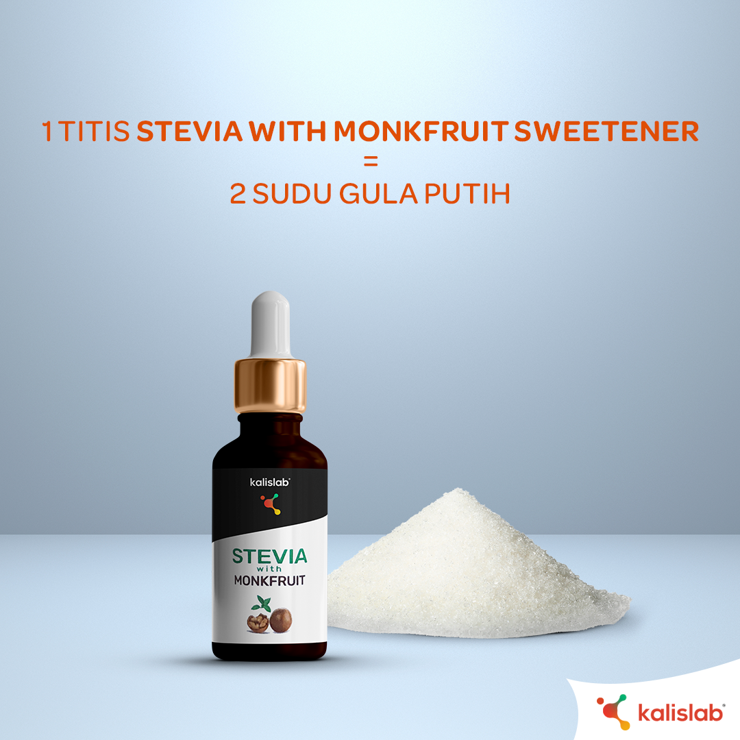 Kalislab Stevia with Monkfruit Sweetener (10ml)