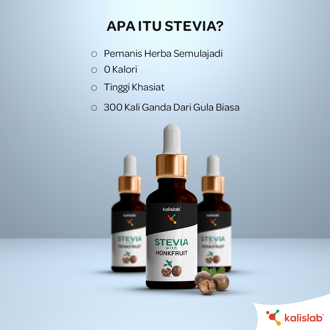 Kalislab Stevia with Monkfruit Sweetener (10ml)