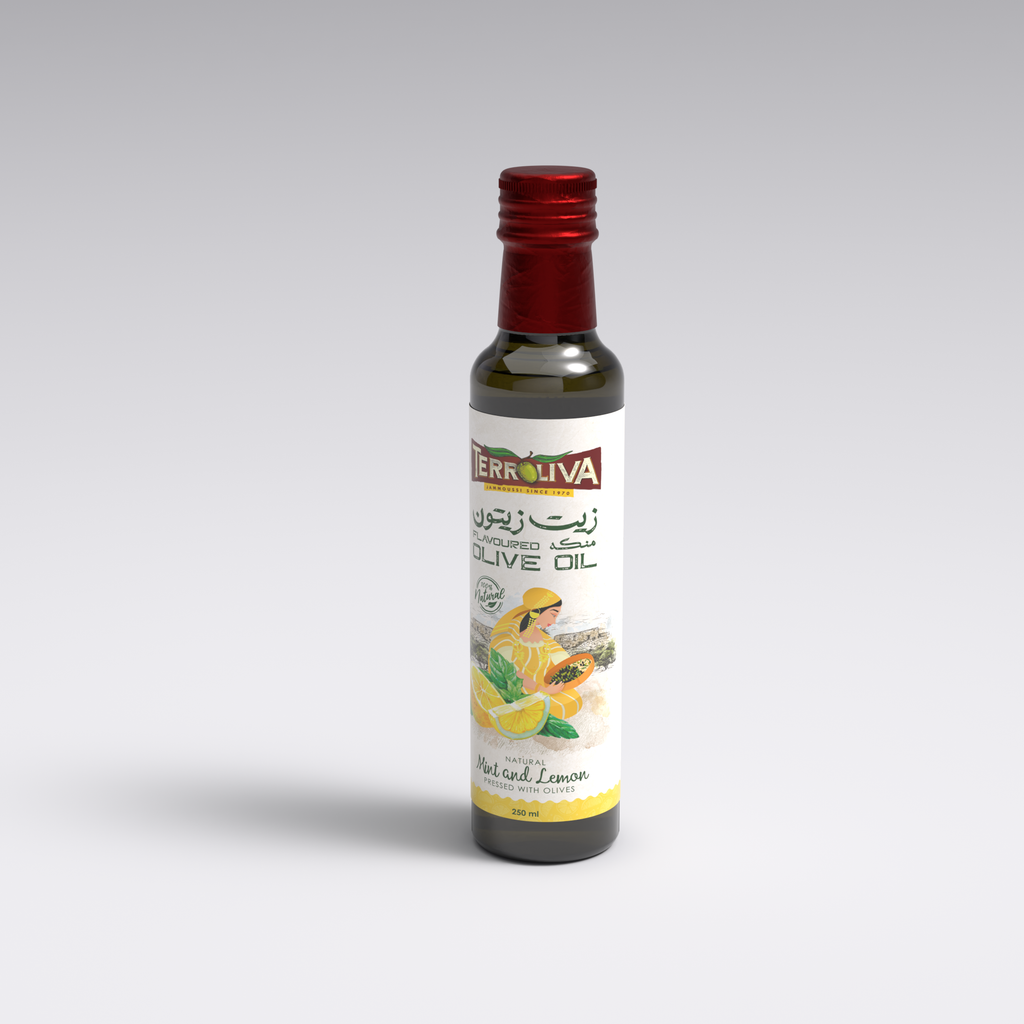 Terroliva Premium Flavoured Olive Oil - Mint & Lemon (250ml)