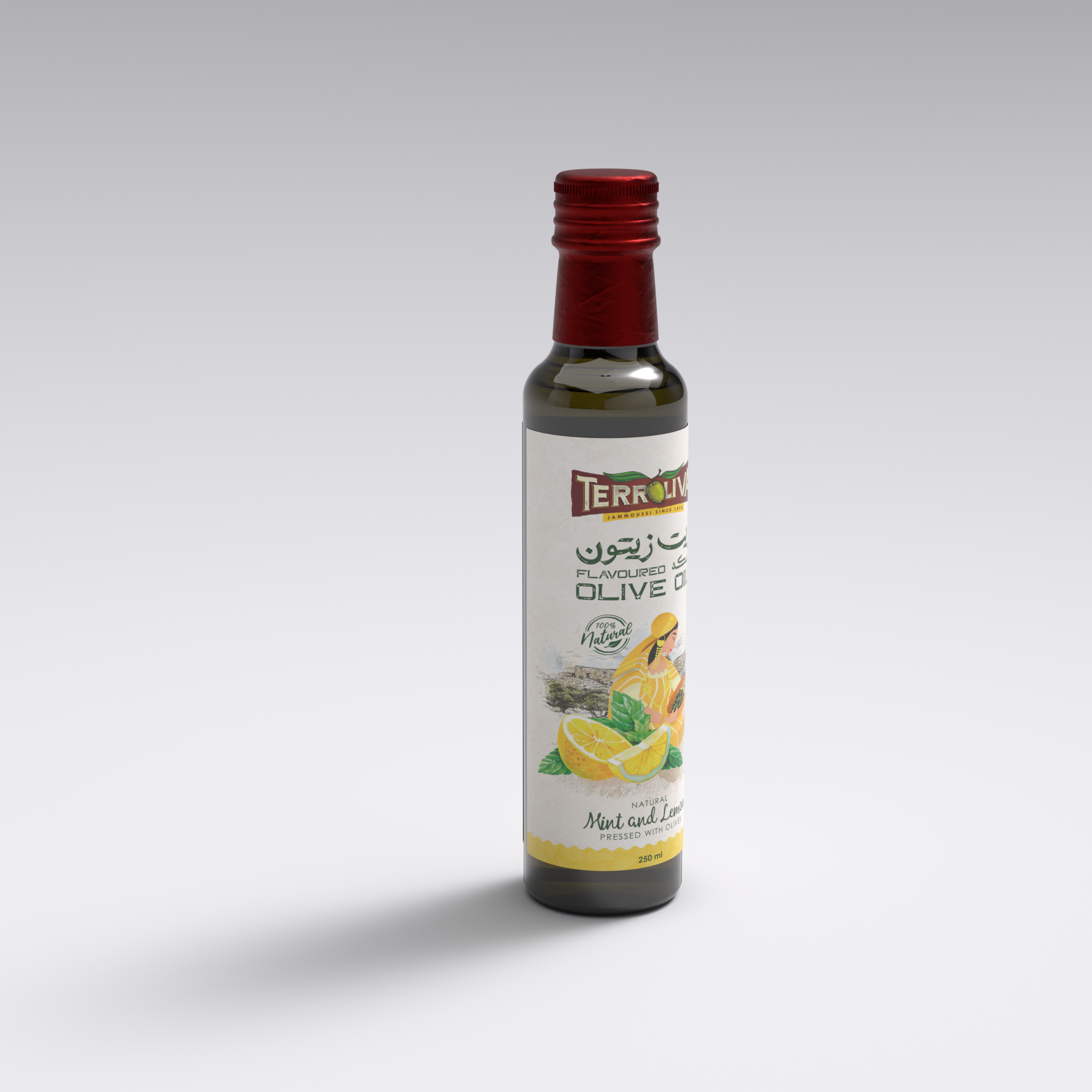Terroliva Premium Flavoured Olive Oil - Mint & Lemon (250ml)