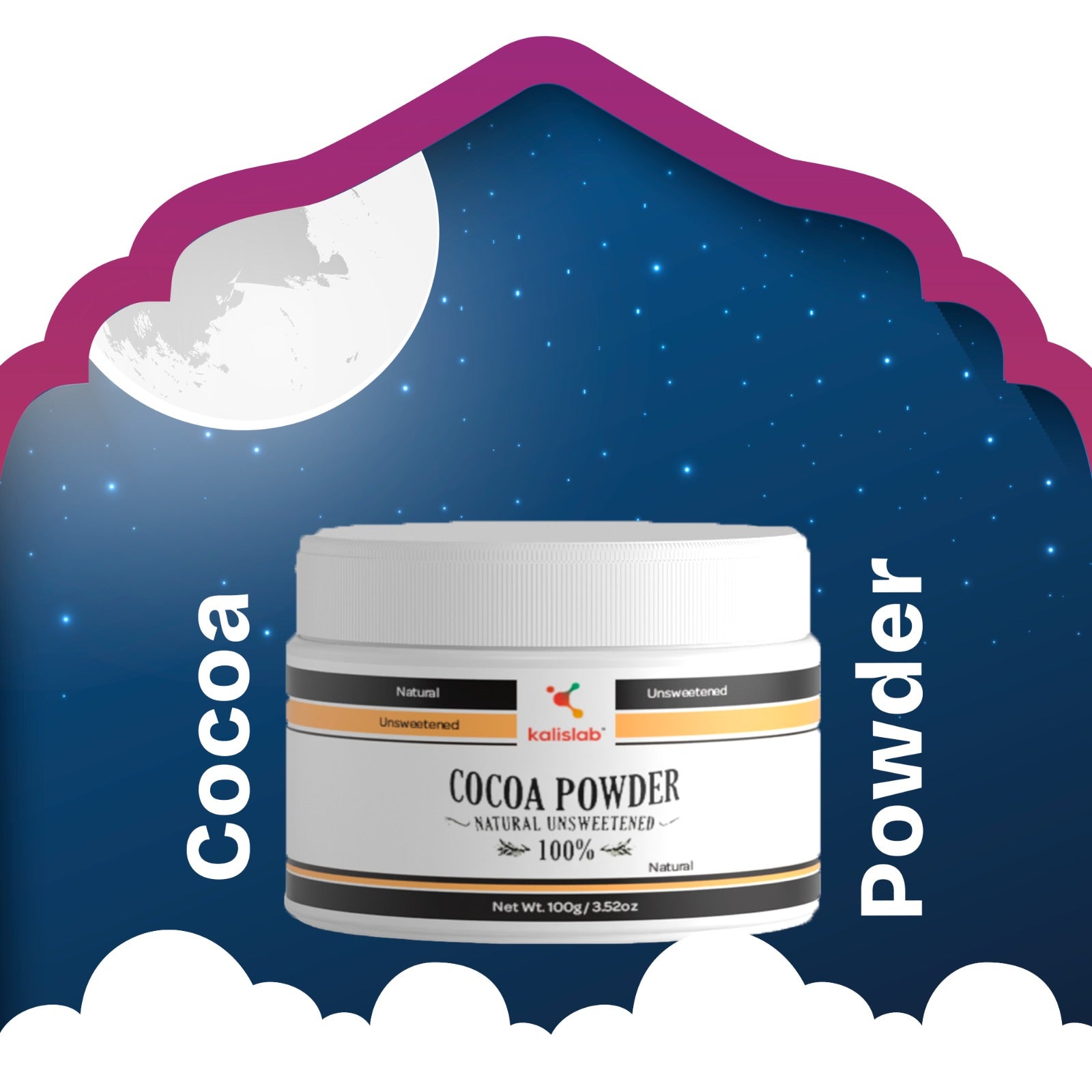 Kalislab Original Premium Cocoa Powder Natural Unsweetened (100g)