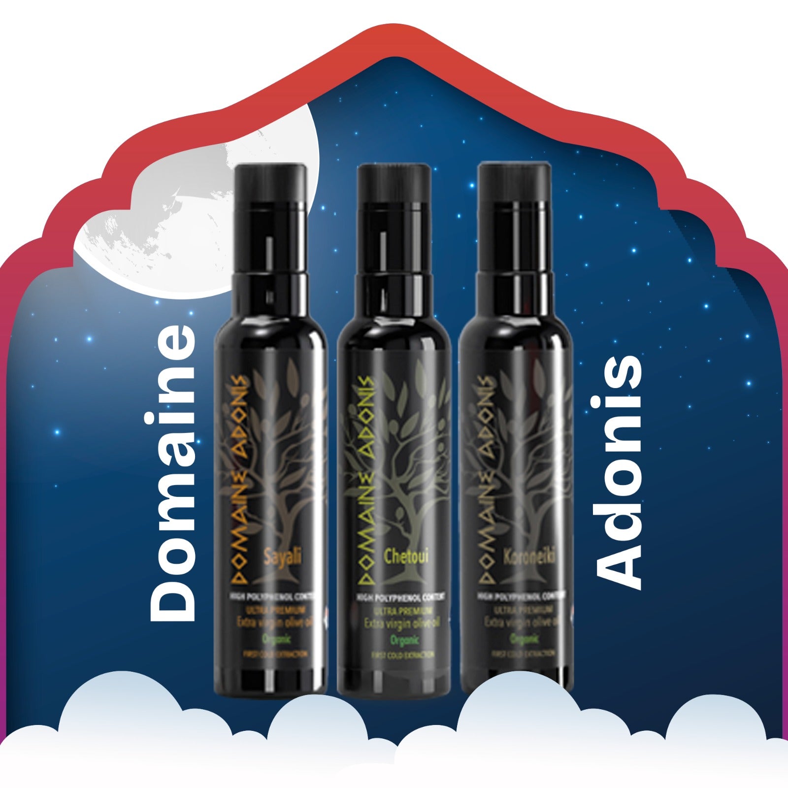 Domaine Adonis High Polyphenol Ultra Premium Organic Extra Virgin Olive Oil (250ml)