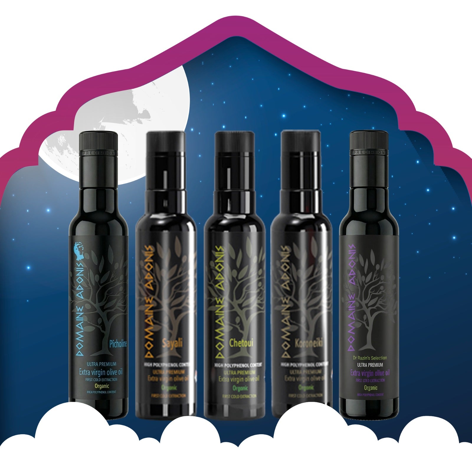 Domaine Adonis High Polyphenol Ultra Premium Organic Extra Virgin Olive Oil (250ml)