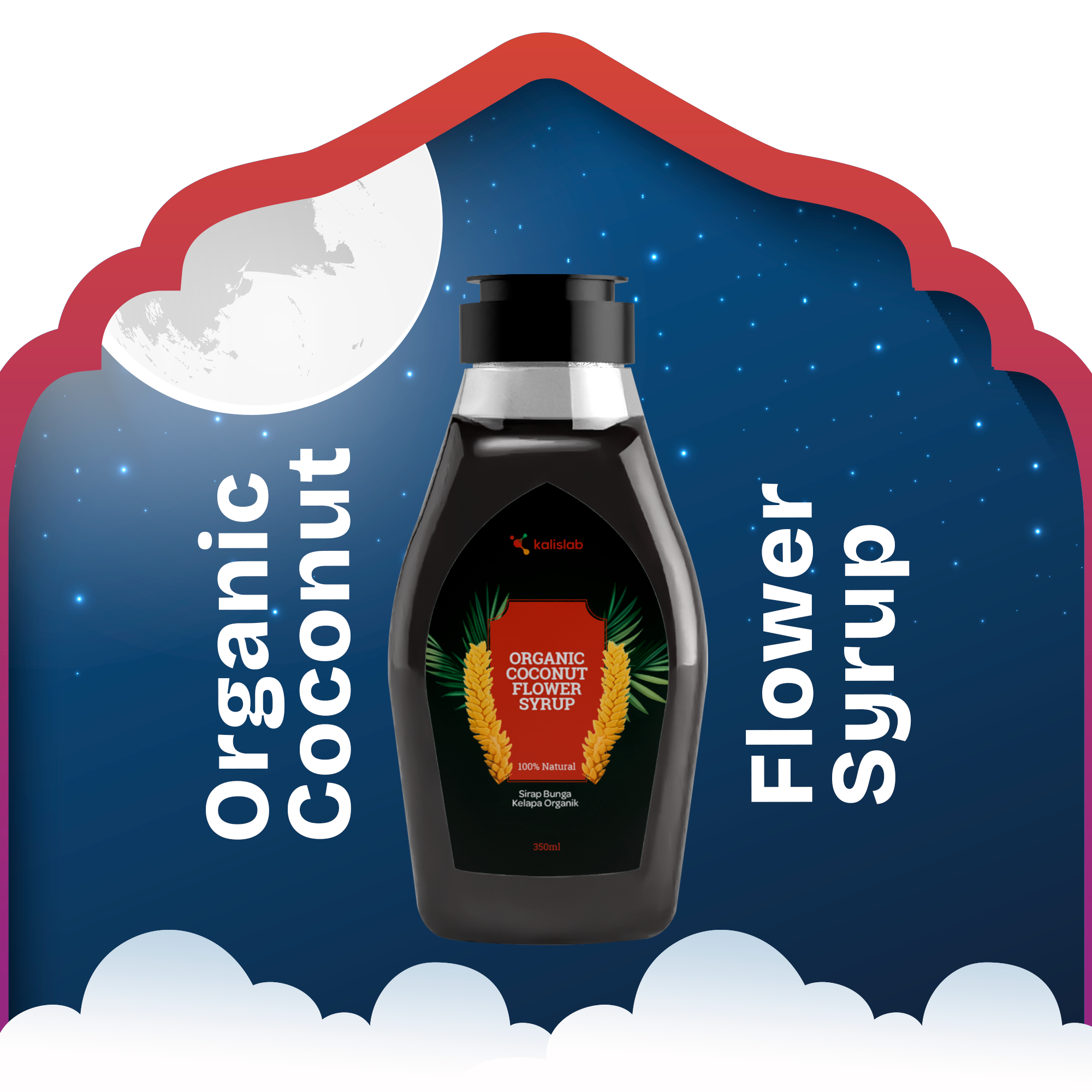 Kalislab Organic Flower Coconut Syrup (350ml)