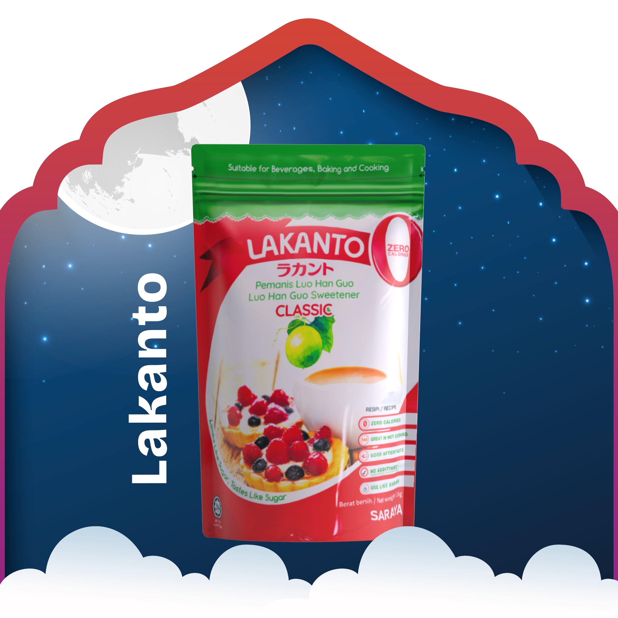 Lakanto Monkfruit Sweetener (1kg)