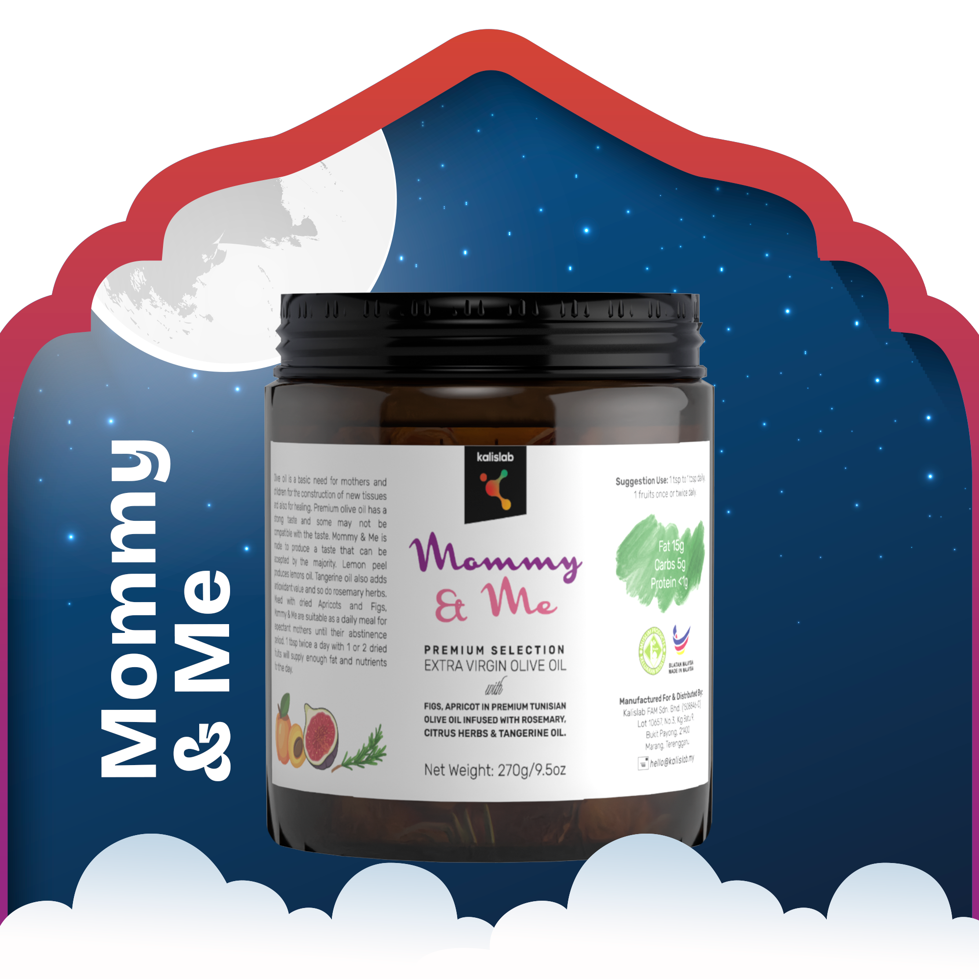 Mommy & Me - Fig & Apricot Infused In Premium Olive Oil - Premium Selection (250g)