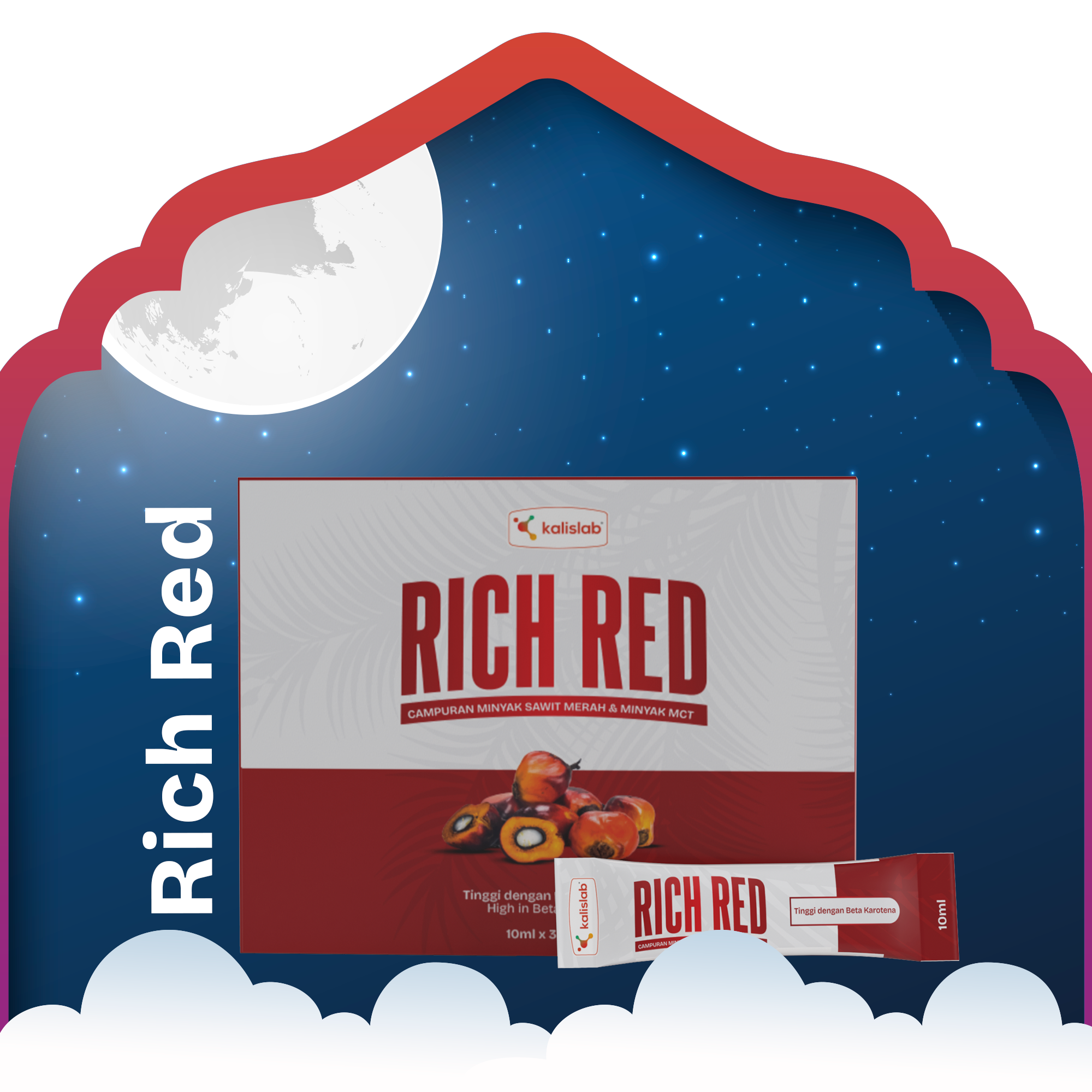 Kalislab Rich Red Oil (30 sachets x 10ml)