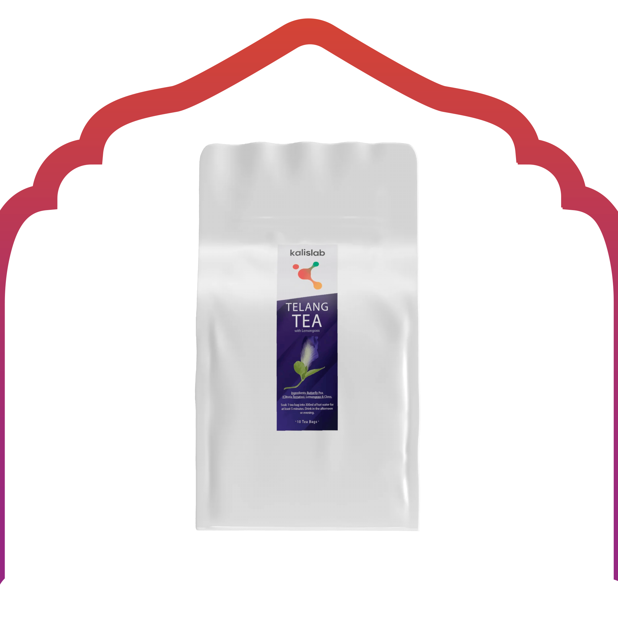 Kalislab Telang Tea with Lemongrass (10 teabags x 3g)