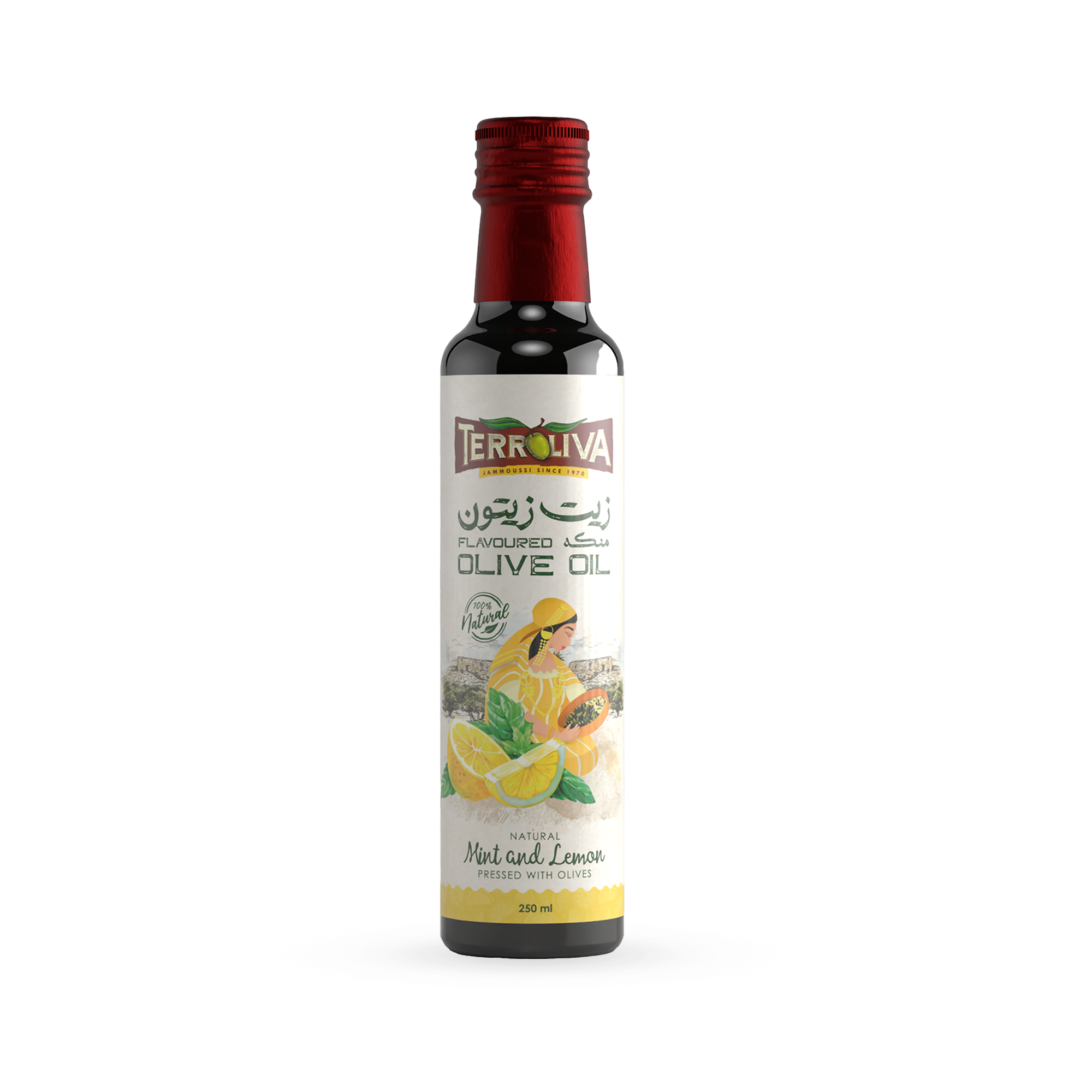 Terroliva Premium Flavoured Olive Oil - Mint & Lemon (250ml)